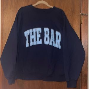 The Bar Varsity Sweatshirt*Navy